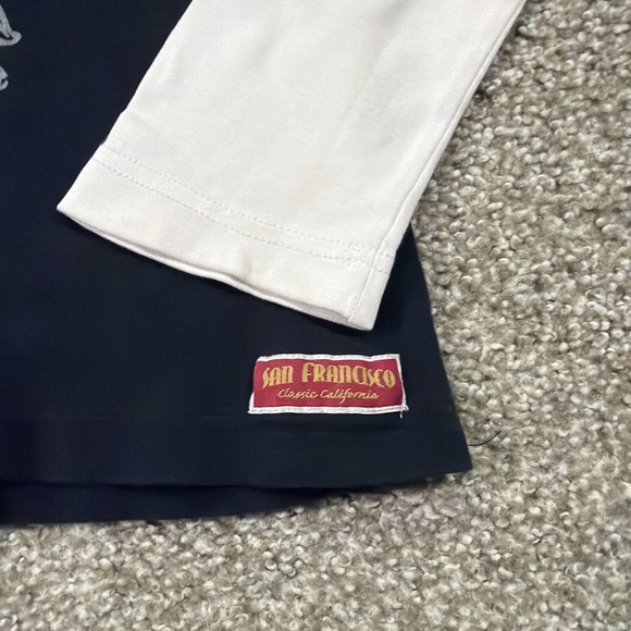 Y2k Longsleeve With Grunge Style Graphic Size Medium Vintage Essentials Black - Picture 4 of 7